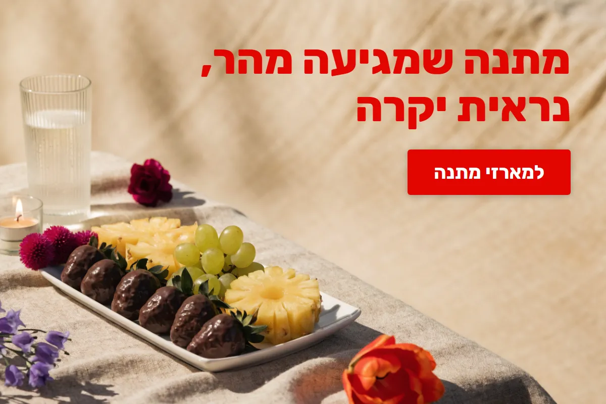 מתנה שמגיעה מהר, נראית יקרה — למארזי מתנה
